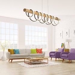 Salón decorado con Lámpara de techo LED Rever 49W 3000K