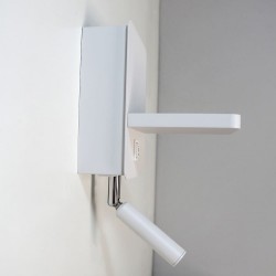 Aplique LED Rob 5W+3W USB y cargador wireless visto de perfil