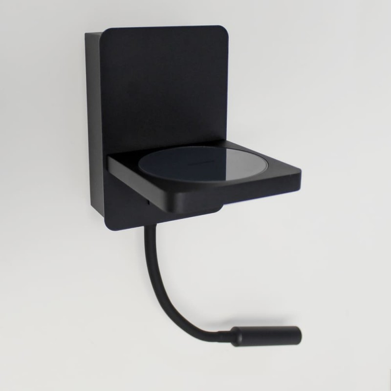 Aplique LED Rob2 5W+3W USB y cargador wireless