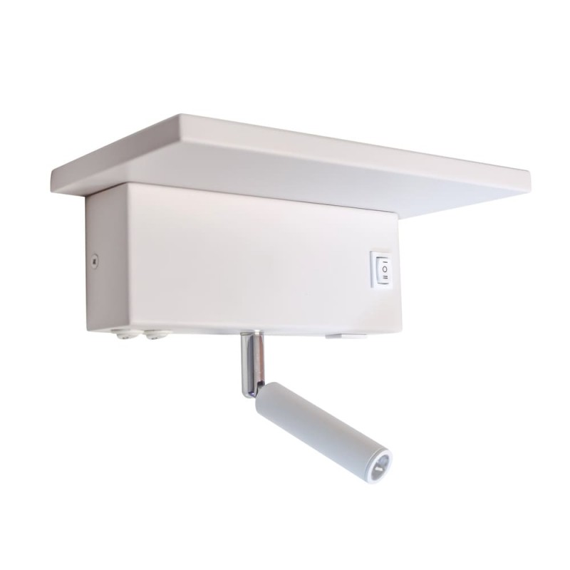 Aplique LED Rob 5W+3W USB y cargador wireless