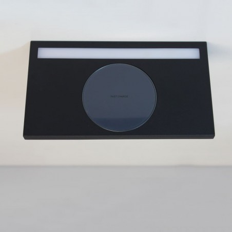 Aplique LED Rob2 5W+3W USB y cargador wireless vista cenital