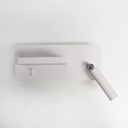 Aplique LED Rob 5W+3W USB y cargador wireless visto de frente