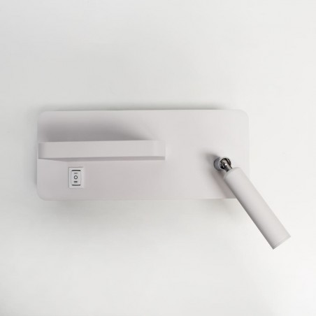 Aplique LED Rob 5W+3W USB y cargador wireless visto de frente