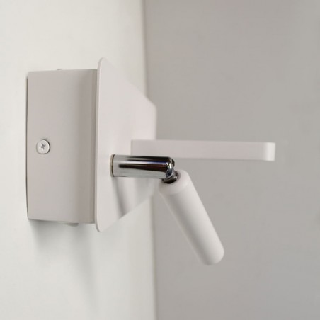 Aplique LED Rob 5W+3W USB y cargador wireless visto de perfil