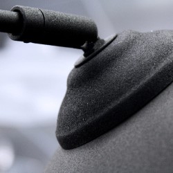 Detalle acabado Lámpara de pie Noova negro 1xE27