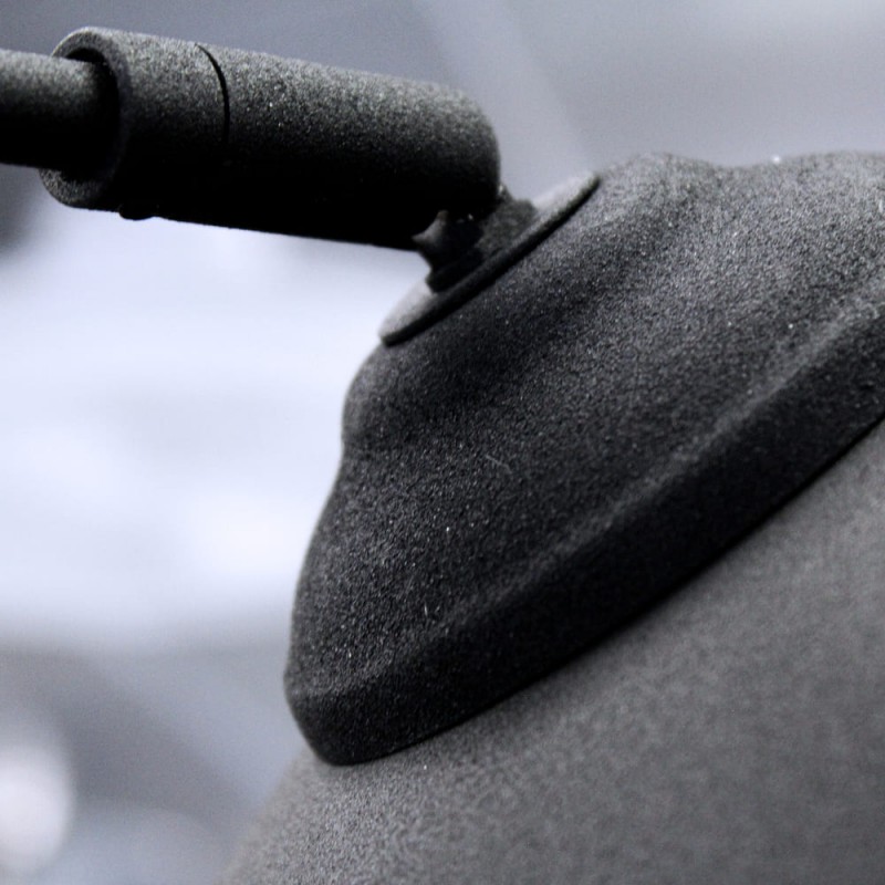 Detalle acabado Lámpara de pie Noova negro 1xE27