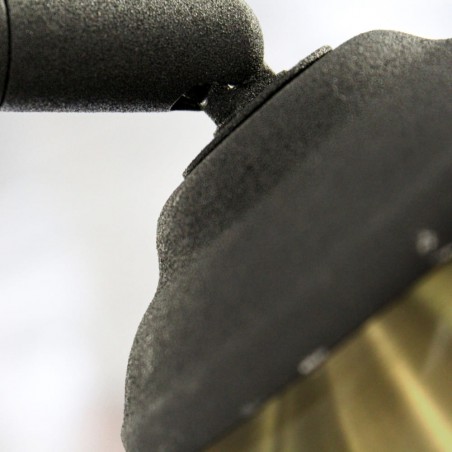 Detalle acabados Lámpara de pie Noova oro viejo 1xE27