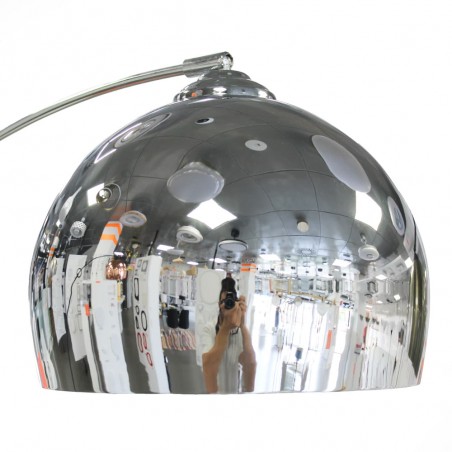 Detalle cromado Lámpara de pie Noova cromada 1xE27