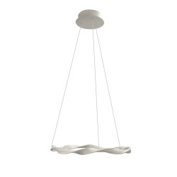 Lámpara de techo led Sand 22W blanco vista de perfil