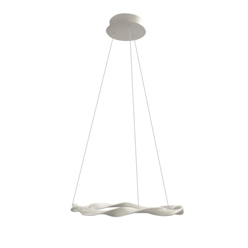 Lámpara de techo led Sand 22W blanco vista de perfil