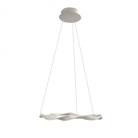 Lámpara de techo led Sand 22W blanco vista de perfil