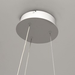 Detalle florón de la Lámpara de techo LED Sand 48W blanco