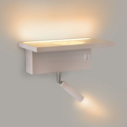 Doble encendido del Aplique LED Rob 5W+3W USB y cargador wireless