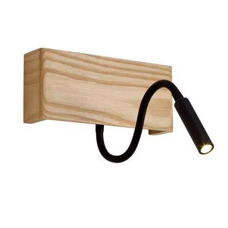 Aplique LED Madera Ravel 5W+3W USB