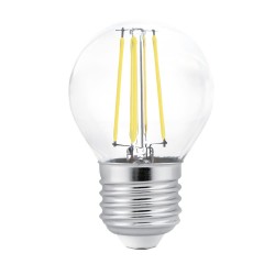 Transparent bulb G45 E27 6W...