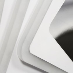 Detalle zona del cristal del Plafón Smart Mei 3D 135W 3CCT regulable