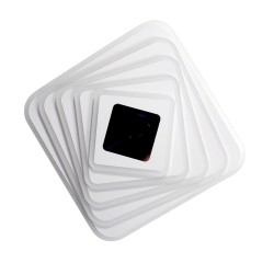 Plafón Smart Mei 3D 135W 3CCT regulable visto de planta