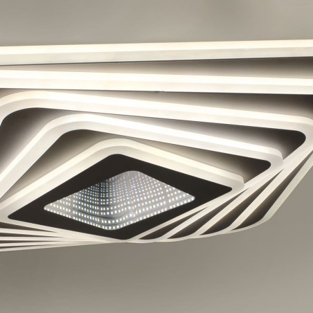 Plafón Smart Mei 3D 135W 3CCT regulable encendido con luz neutra