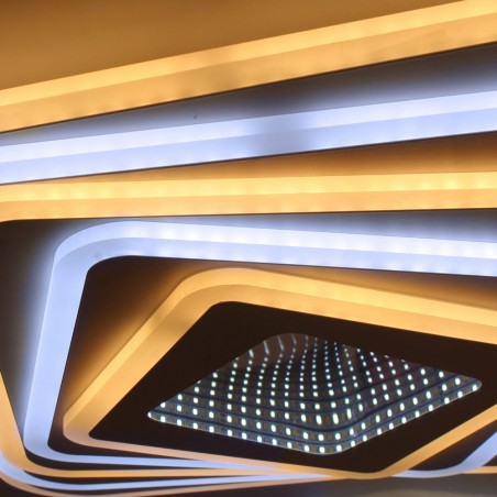 Plafón Smart Mei 3D 135W 3CCT regulable encendido con iluminación combinada cálida