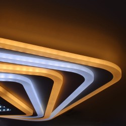 Plafón Smart Mei 3D 135W 3CCT regulable encendido con iluminación combinada cálida