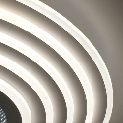 Plafón Smart Mei 3D 125W 3CCT regulable encendido con luz neutra