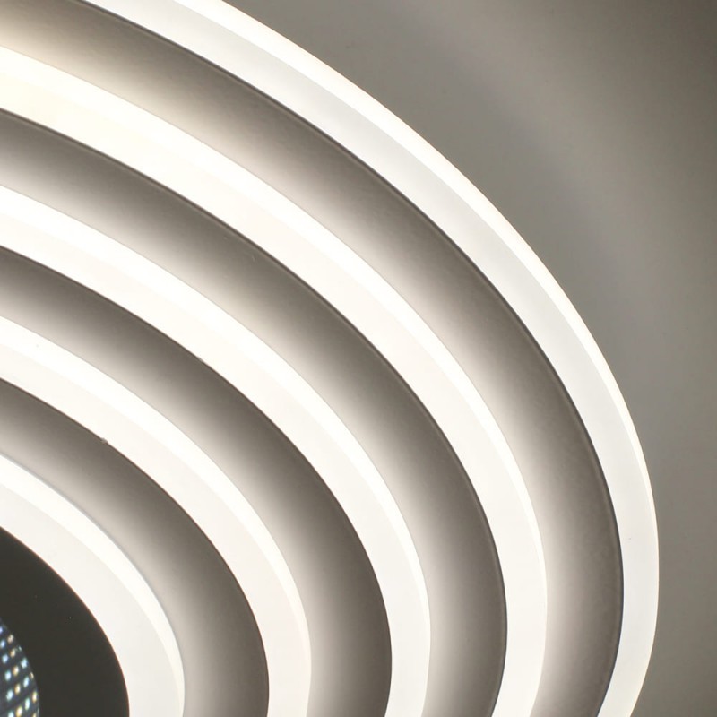 Plafón Smart Mei 3D 125W 3CCT regulable encendido con luz neutra