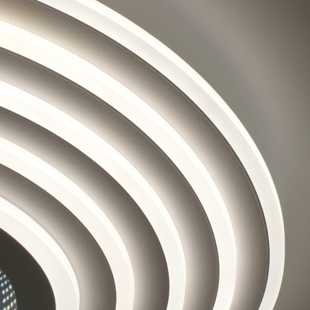 Plafón Smart Mei 3D 125W 3CCT regulable encendido con luz neutra