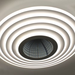 Plafón Smart Mei 3D 125W 3CCT regulable encendido con luz neutra