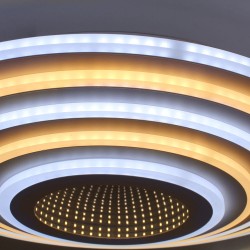 Plafón Smart Mei 3D 125W 3CCT regulable encendido con iluminación combinada con tono de luz frío