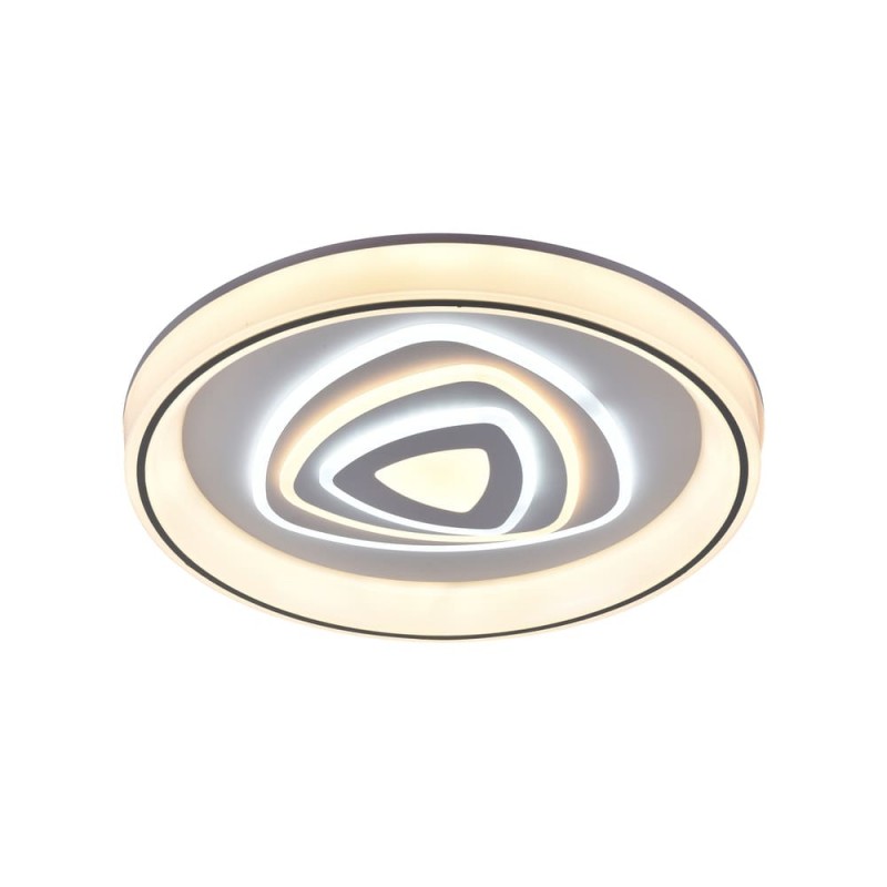 Plafón Smart Saren 110W 3CCT regulable encendido con iluminación combinada con  tono de luz cálido