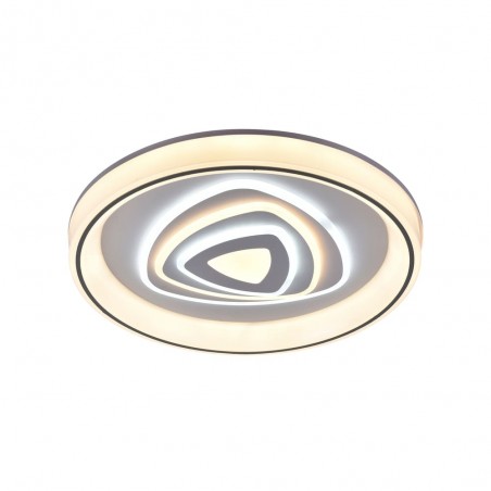 Plafón Smart Saren 110W 3CCT regulable encendido con iluminación combinada con  tono de luz cálido