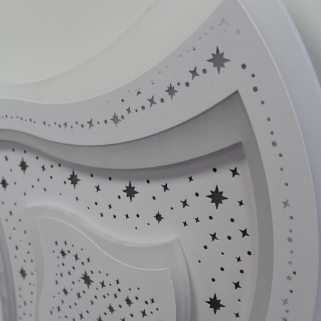 Detalle del efecto estrellado del Plafón Smart Lou 105W 3CCT regulable