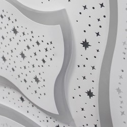 Detalle del efecto estrellado del Plafón Smart Lou 105W 3CCT regulable