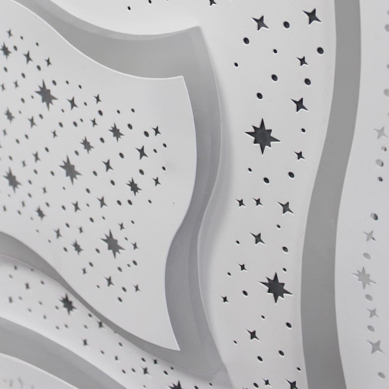 Detalle del efecto estrellado del Plafón Smart Lou 105W 3CCT regulable