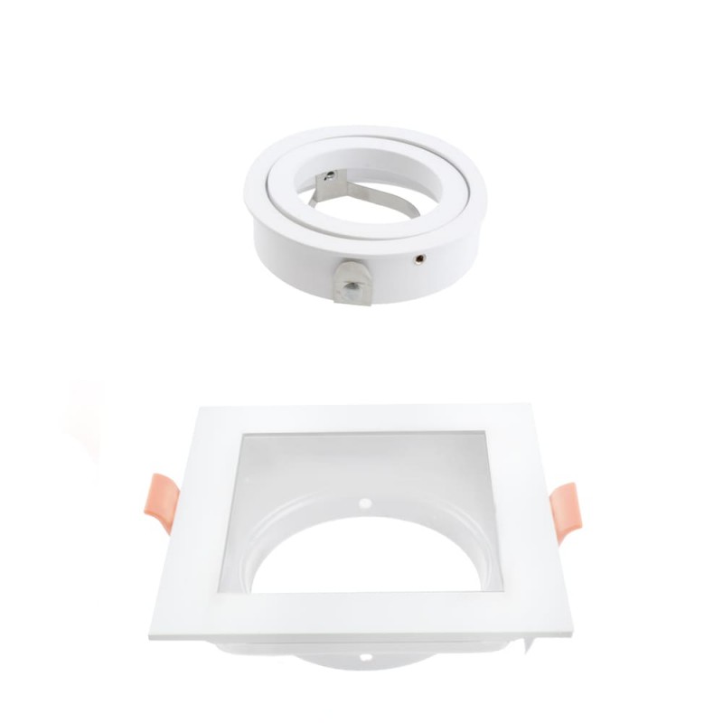 Empotrable Akrah cuadrado blanco desmontaje