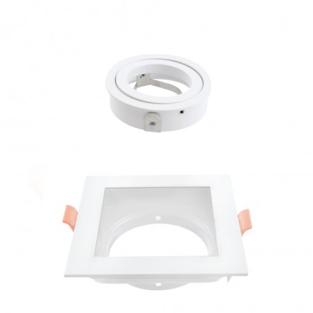 Empotrable Akrah cuadrado blanco desmontaje