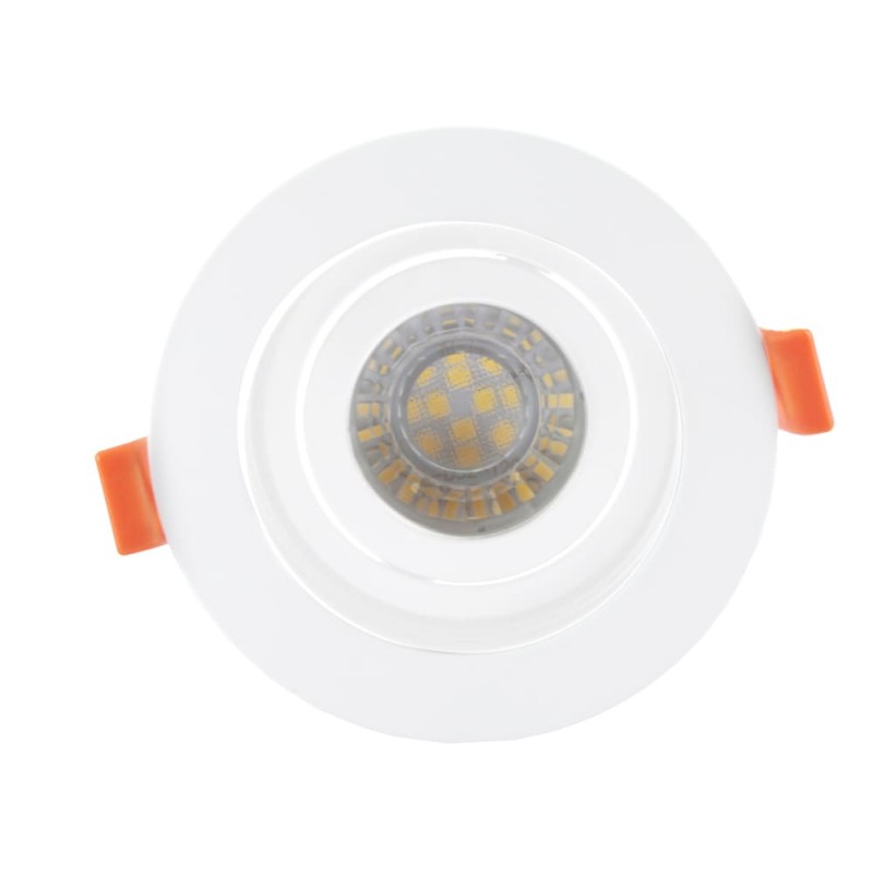 Empotrable Akrah redondo blanco visto de planta