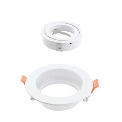 Empotrable Akrah redondo blanco desmontaje