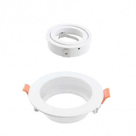 Empotrable Akrah redondo blanco desmontaje