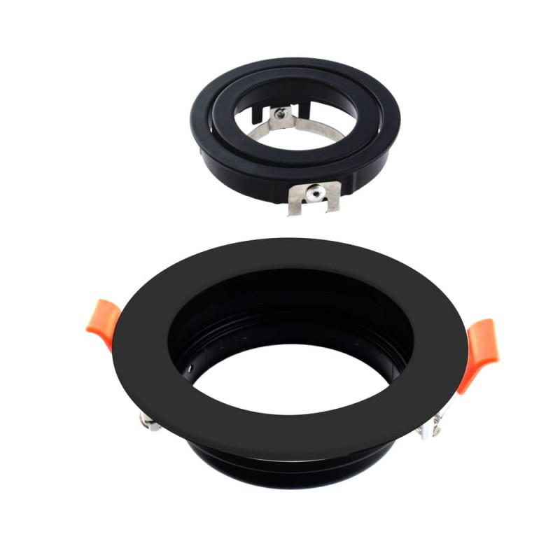 Empotrable Akrah redondo negro desmontaje