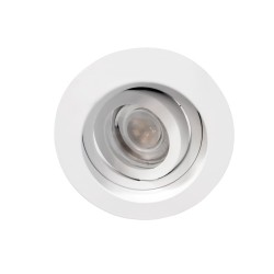 Empotrable Akrah redondo blanco