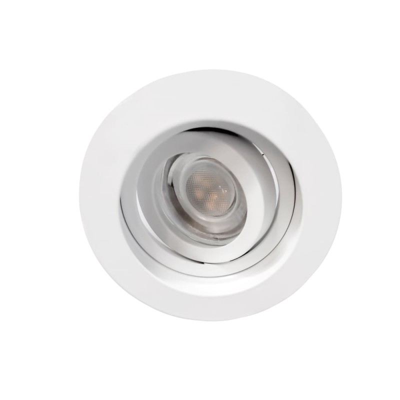 Empotrable Akrah redondo blanco