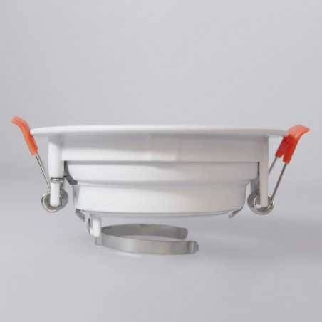 Empotrable Akrah redondo blanco visto de perfil