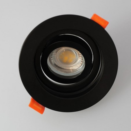 Empotrable Akrah redondo negro