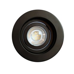 Empotrable Akrah redondo negro visto de planta