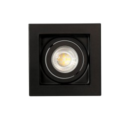 Empotrable Akrah cuadrado negro visto de planta