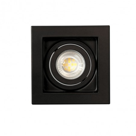 Empotrable Akrah cuadrado negro visto de planta