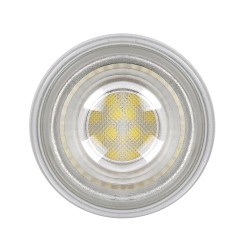 Bombilla LED GU10 7W 4000K 830lm cristal vista de planta