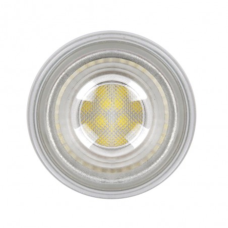 Bombilla LED GU10 7W 4000K 830lm cristal vista de planta
