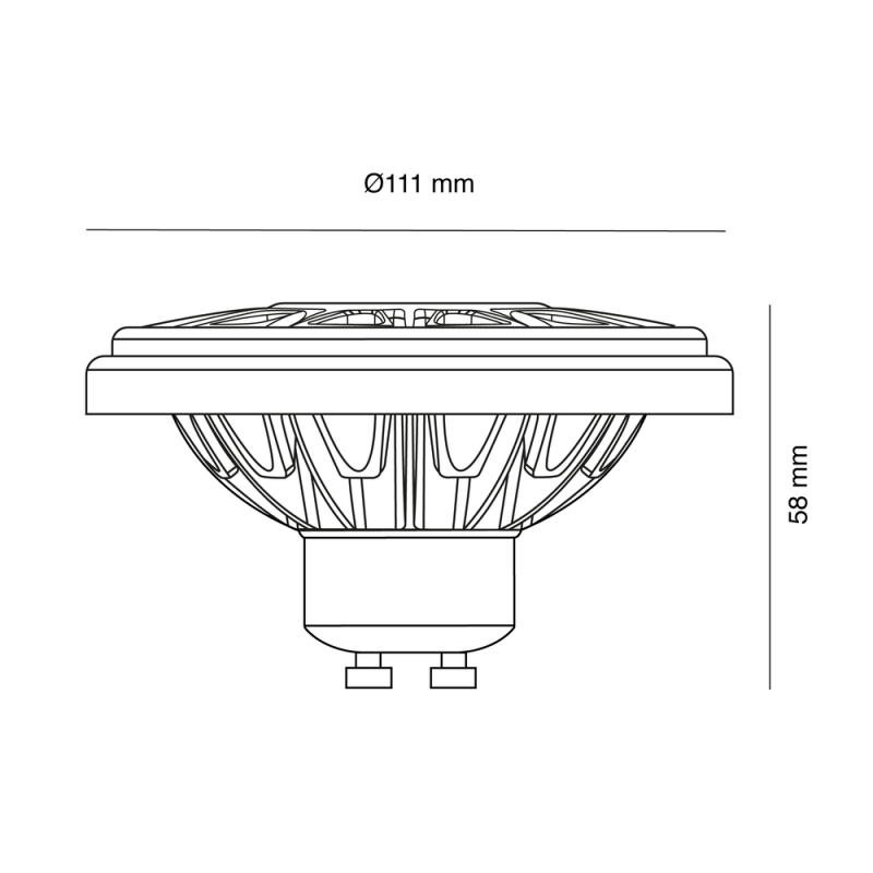 Bombilla QR111 15W blanca 4000K